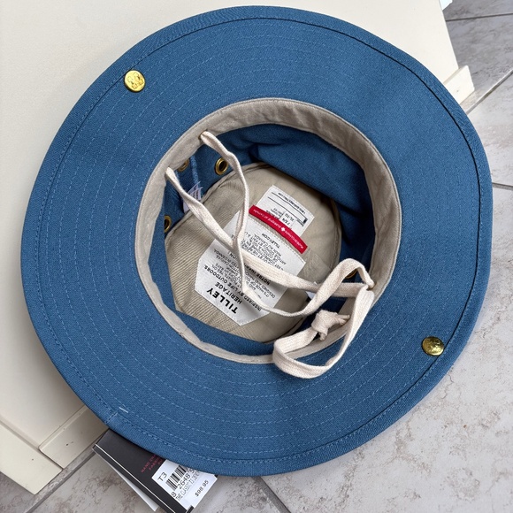 Tilley Brimmed Hat NWT Blue Size XL - Made in Canada - Unisex - Picture 8 of 16